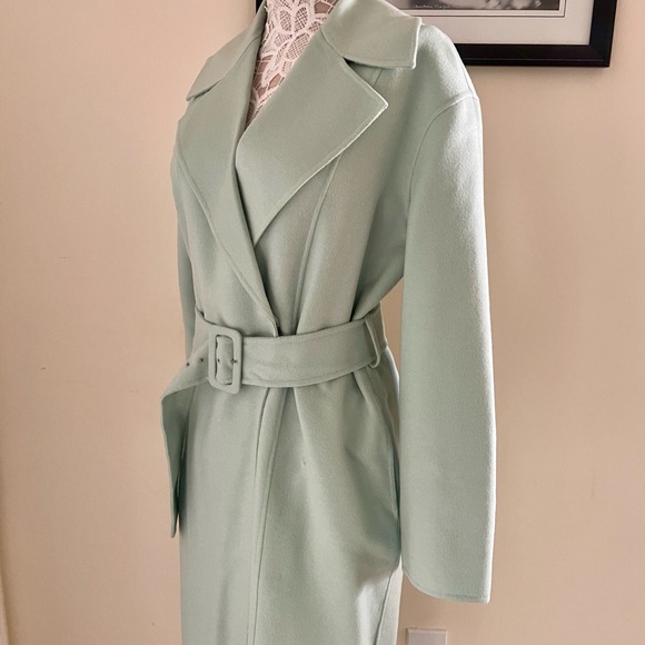 New Belted Wool Coat & Other Stories size 10 mint color org 279 - Picture 3 of 16